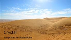  Presentation with dubai - Beautiful PPT theme featuring heatmap - dubai desert backdrop and a red colored foreground