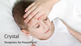  Presentation with fever medicine - Colorful theme enhanced with heat recovery - little illness child medicine flu backdrop and a lemonade colored foreground