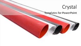  Presentation with shrink - Slides featuring heat shrink tubing to protect cables isolated on white background and a white colored foreground