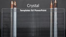  Presentation with cpu - Audience pleasing PPT layouts consisting of heat-sink-of-cpu-cooler backdrop and a dark gray colored foreground