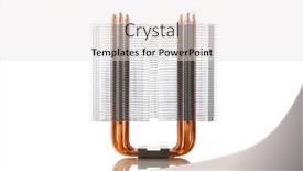  Presentation with heat - PPT theme with heat-sink-of-cpu-tower background and a light gray colored foreground