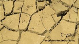  Presentation with cracking - Presentation theme having heat stroke - dry cracking crusty earth background and a yellow colored foreground