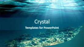  Presentation with heat - PPT theme enhanced with heat wave - background sand on the beach background and a ocean colored foreground