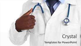  Presentation with children doctor african - Slide deck with heath worker - professional african doctor isolated background and a  colored foreground