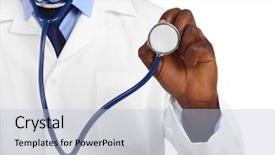  Presentation with children doctor african - PPT layouts with heath worker - professional african doctor isolated background and a  colored foreground