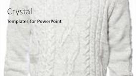  Presentation with polo - Cool new PPT layouts with heather-grey-knitted-longsleeve-polo backdrop and a sky blue colored foreground