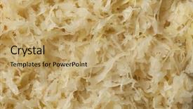  Presentation with preserved - Theme consisting of heathy - preserved sauerkraut full frame background and a coral colored foreground