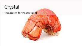  Presentation with red - Audience pleasing PPT theme consisting of heathy life - red lobster tail backdrop and a  colored foreground