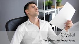  Presentation with air conditioning - Beautiful PPT layouts featuring heating air conditioning - young man feeling hot backdrop and a light gray colored foreground