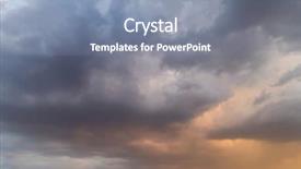  Presentation with heaven hell - Presentation theme enhanced with heaven and hell autumn sky background and a seafoam green colored foreground