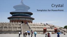  Presentation with june - Cool new presentation theme with heaven beijing china june 2009 backdrop and a light blue colored foreground