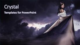  Presentation with heaven hell - PPT theme enhanced with heaven hell - stunning beauty over a dark background and a wine colored foreground
