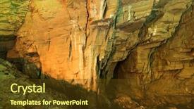  Presentation with caves - Slide set featuring heaven hell - teng long caves in lichuan background and a tawny brown colored foreground