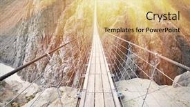  Presentation with hell - Presentation enhanced with heaven hell - trift bridge the longest 170m background and a yellow colored foreground