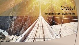  Presentation with heaven hell - Audience pleasing PPT theme consisting of heaven hell - trift bridge the longest 170m backdrop and a yellow colored foreground