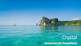  Presentation with heaven - Slide set consisting of heaven horizon high cliff background and a teal colored foreground