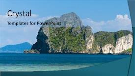  Presentation with green earth - Presentation theme enhanced with heaven on earth green pinnacle background and a light blue colored foreground