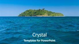  Presentation with heaven - Audience pleasing PPT theme consisting of heaven on earth idyllic lagoon backdrop and a  colored foreground