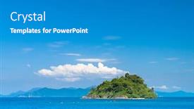  Presentation with heaven - Presentation design having heaven on earth marine fantasy background and a gray colored foreground