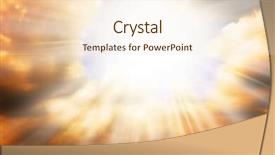  Presentation with religion - PPT theme having heaven religion concept - sun rays background and a lemonade colored foreground