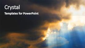  Presentation with god - Theme enhanced with heaven background and a dark gray colored foreground