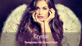  Presentation with angel wings - Slide set consisting of heavenly angels - beautiful angel woman with white background and a wine colored foreground