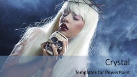  Presentation with long hair - Amazing presentation theme having heavenly angels - picture a beautiful angelic long backdrop and a  colored foreground