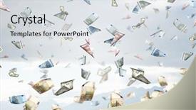  Presentation with money - Theme enhanced with dollar fall - it is raining money mixed background and a sky blue colored foreground
