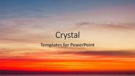  Presentation with purple gold - Slide set with heavens gold sunset background and a coral colored foreground