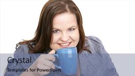  Presentation with plus size fashion model - Audience pleasing presentation design consisting of heavy ceramic - beautiful plus-sized model enjoying backdrop and a ocean colored foreground