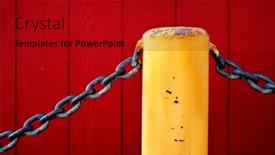  Presentation with pole - Slide deck enhanced with heavy-chain-and-yellow-pole background and a crimson colored foreground