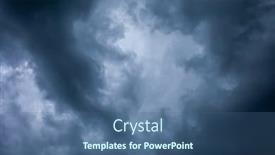 Presentation with storm clouds - Presentation enhanced with heavy-dark-clouds-before background and a ocean colored foreground