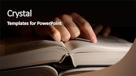  Presentation with open book - Cool new presentation with heavy data - open book in the dark backdrop and a black colored foreground