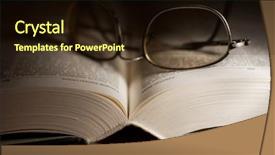  Presentation with thick glasses - Cool new presentation theme with heavy data - thick open book backdrop and a wine colored foreground