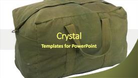  Presentation with faded - PPT theme featuring heavy duty - fully loaded army style green background and a tawny brown colored foreground