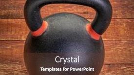  Presentation with wood rustic - Audience pleasing presentation design consisting of heavy-iron-kettlebell backdrop and a tawny brown colored foreground