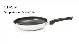  Presentation with frying - Colorful theme enhanced with heavy lunch - frying pan backdrop and a  colored foreground