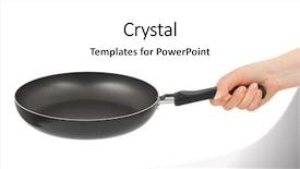  Presentation with waiter hand in white glove - Amazing slides having smiling adults raising their glasses at christmas dinner backdrop and a coral colored foreground.