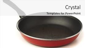  Presentation with kitchen - Amazing presentation theme having heavy lunch - kitchen pan isolated backdrop and a white colored foreground