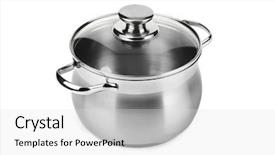  Presentation with structual steel - Presentation theme with heavy lunch - steel pan isolated on white background and a  colored foreground