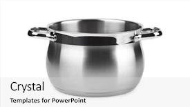  Presentation with steel silos for grain storage - Beautiful theme featuring heavy lunch - steel pan isolated on white backdrop and a light gray colored foreground