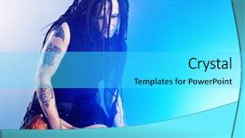  Presentation with heavy metal - Cool new theme with heavy metal musician is playing backdrop and a cyan colored foreground