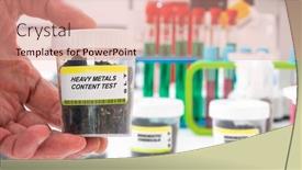  Presentation with chemical plastic - Theme featuring heavy-metals-heavy-metals-content background and a coral colored foreground