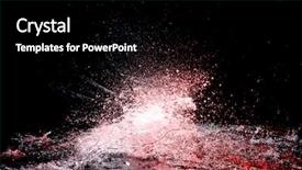  Presentation with splash - Slide deck enhanced with heavy rain - splash drops background scene background and a  colored foreground