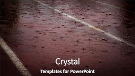  Presentation with race track rain - Audience pleasing presentation theme consisting of heavy rain drops falling backdrop and a wine colored foreground