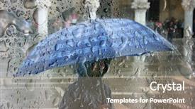  Presentation with rain - PPT theme enhanced with heavy rain background and a gray colored foreground