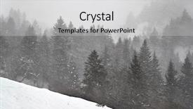  Presentation with falling snow - Presentation design consisting of heavy storm - forest in winter snow falling background and a light gray colored foreground