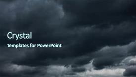  Presentation with storm clouds - Beautiful slides featuring heavy stormy clouds may be backdrop and a wine colored foreground