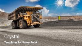  Presentation with heavy load - Slide deck enhanced with heavy-truck-at-the-open and a gray colored foreground