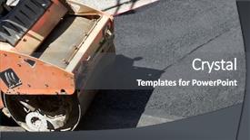  Presentation with vibration - Slide deck enhanced with heavy vibration roller in asphalt background and a gray colored foreground